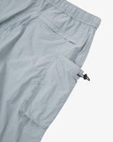 Close up view of Uskees pale blue trekking shorts for men showing the back pockets.