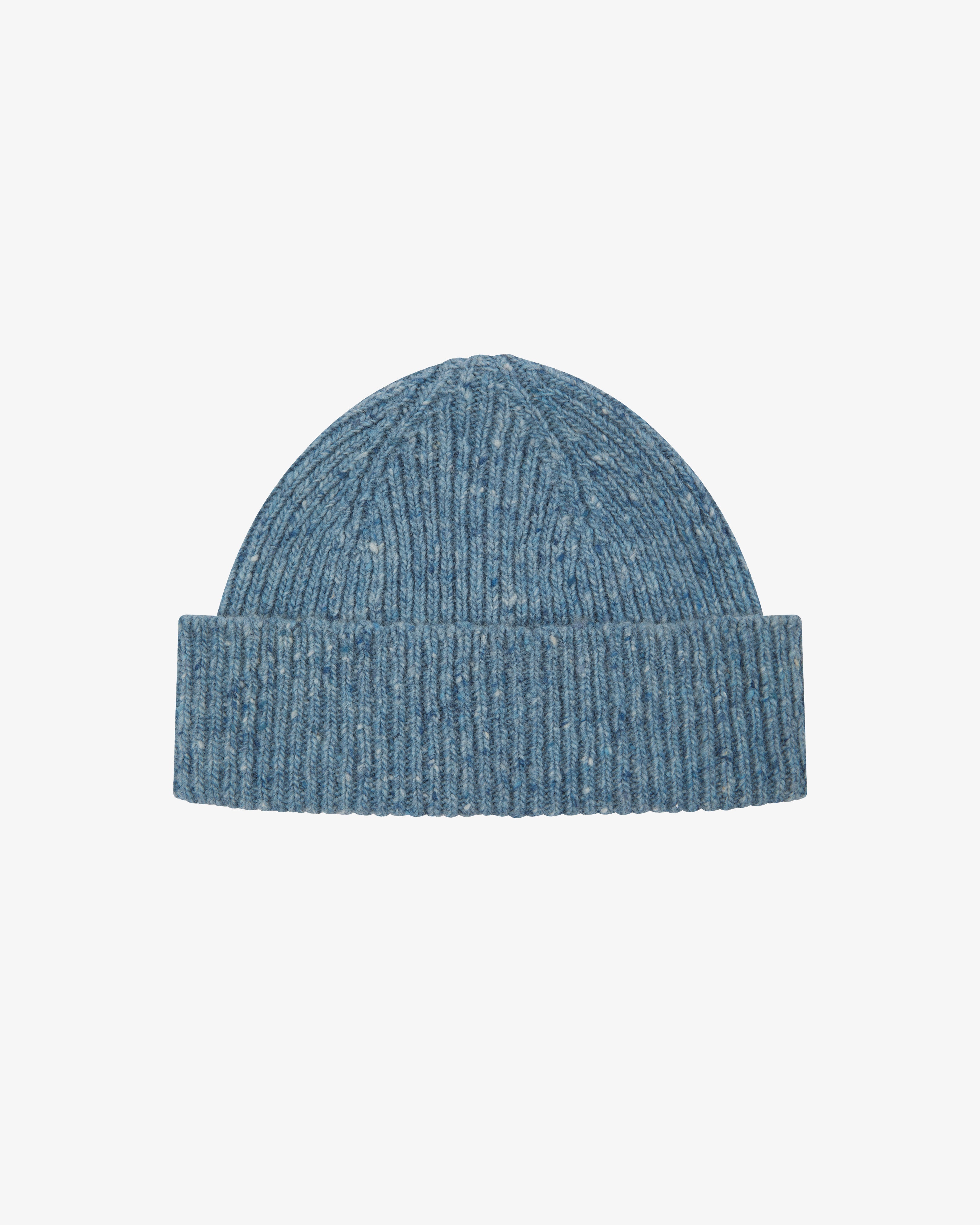 Uskees Powder Blue knit beanie on a white background