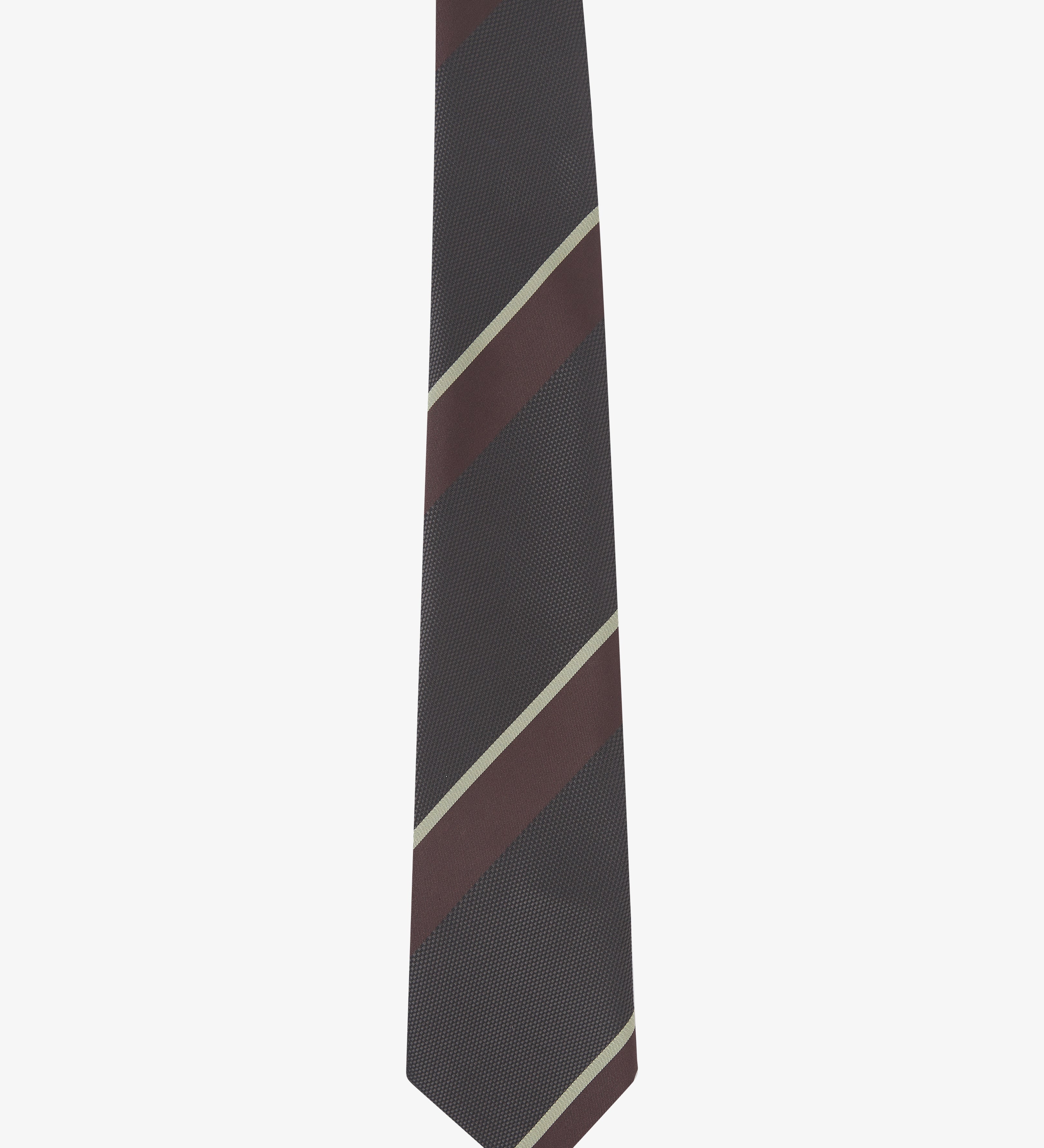 Uskees men's striped Repp tie presented on a white background
