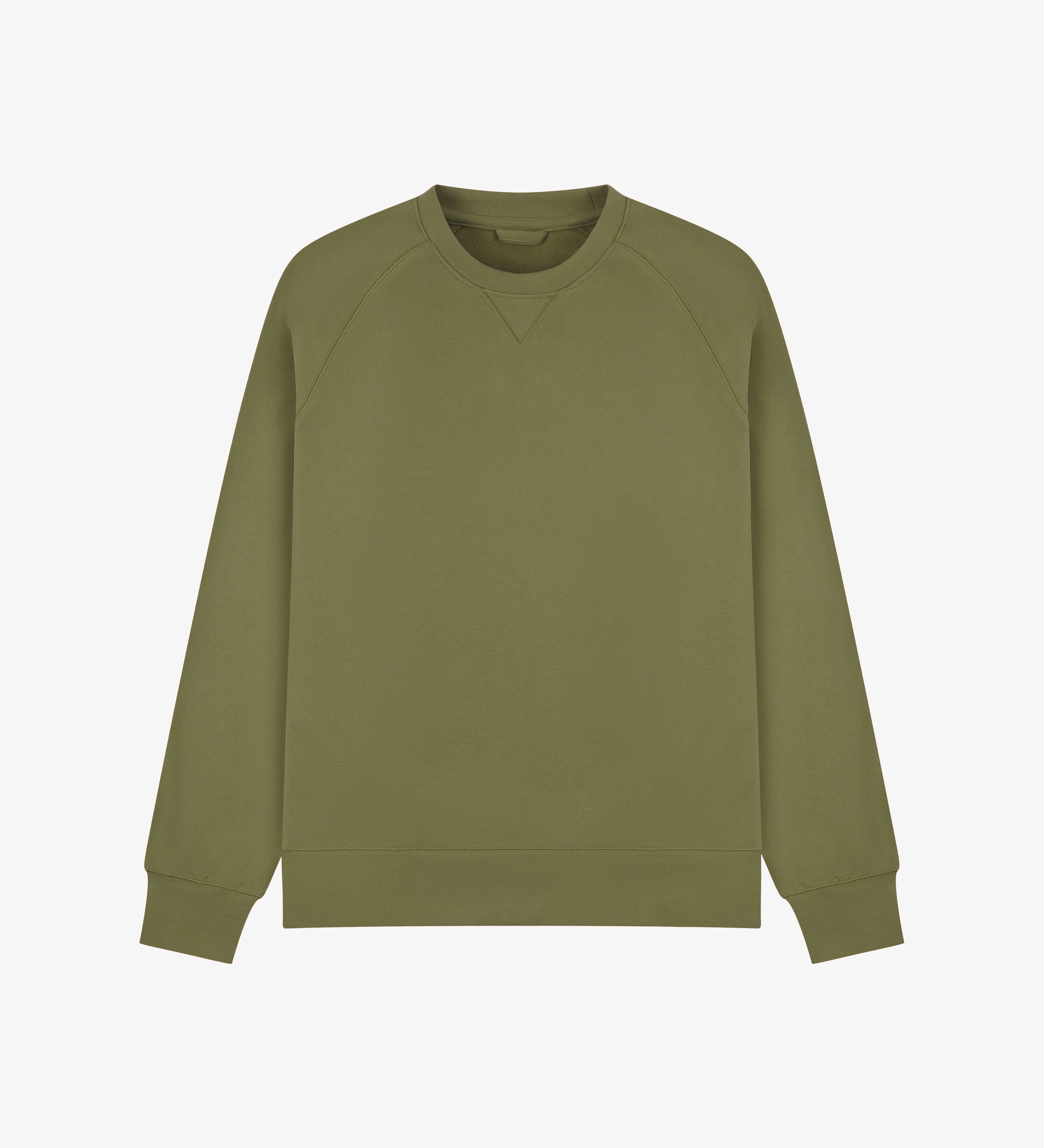 Uskees Herb Green sweatshirt for men on a white background