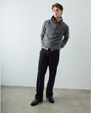 7041 Islay collared jumper - speckled slate grey