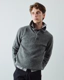 7041 Islay collared jumper - speckled slate grey