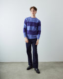 7043 St Agnes striped jumper - violet/amethyst