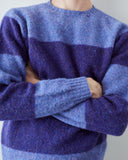 7043 St Agnes striped jumper - violet/amethyst