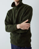 7041 Islay collared jumper - speckled kelp