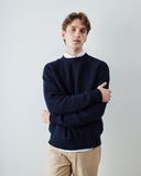 7013 Crew knit jumper - midnight blue