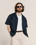 6004 Cuban shirt - atlantic blue