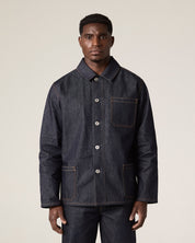 #3001 raw orta denim buttoned overshirt