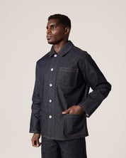 #3001 raw orta denim buttoned overshirt