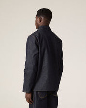 #3001 raw orta denim buttoned overshirt