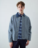 3058 Founders jacket - blue railroad hickory