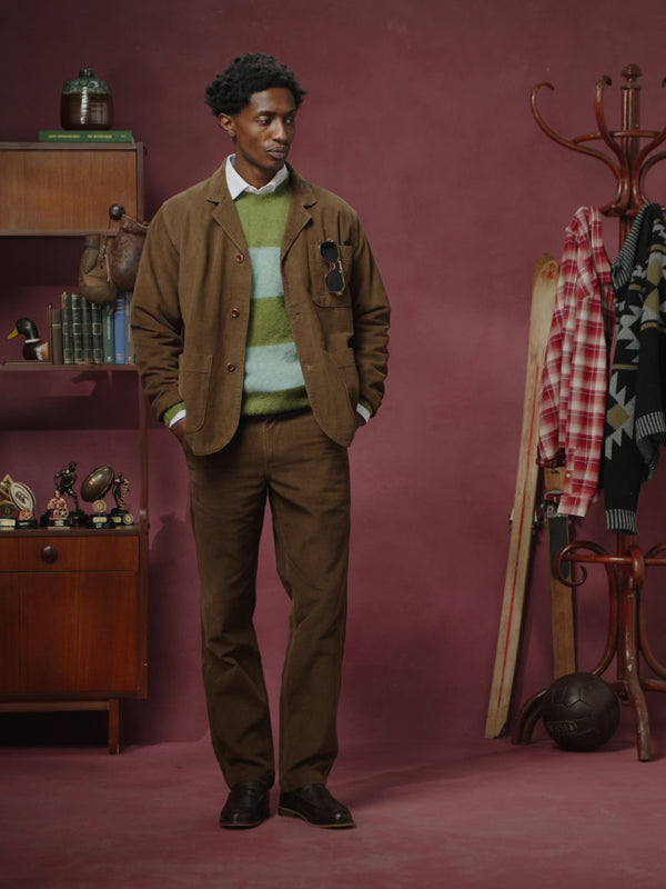 3006 cord unions blazer - brown
5005 cord workwear pants - brown
7043 st agnes striped jumper