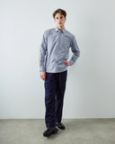 6013 Advanced shirt - sky & claret terrace pinstripe