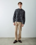 6015 Method shirt - charcoal check