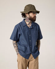 #6004 cuban shirt - oxford chambray